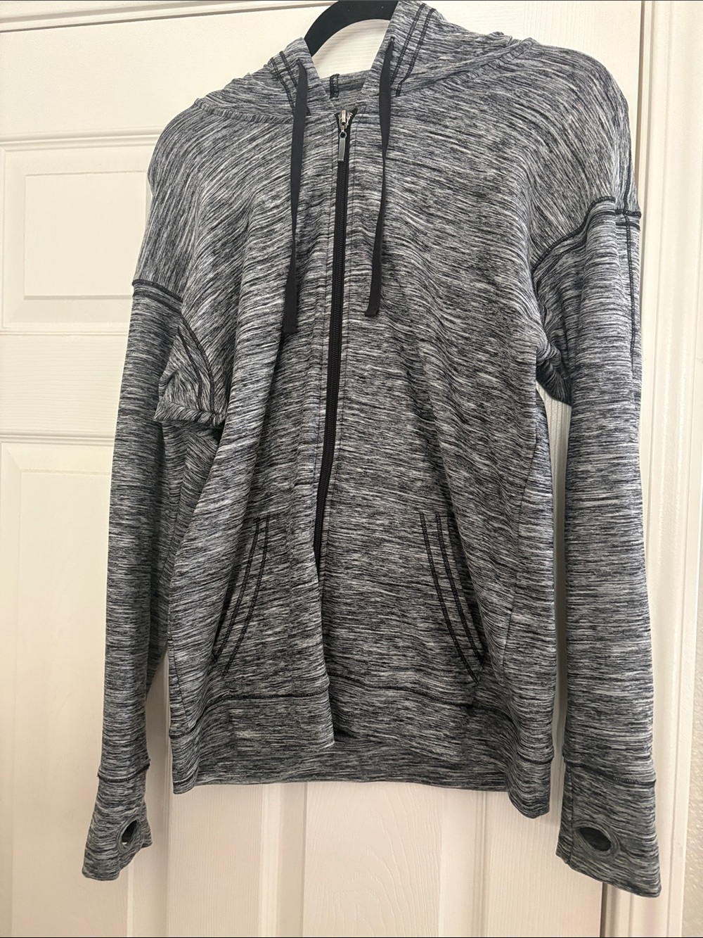Albion Fit Gray Heather Full-Zip Hoodie Sweater